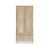 Camille Oak Double Wardrobe