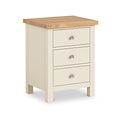 Farrow Cream XL Bedside Cabinet by Roseland Furniture - angle view