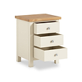 Farrow Cream XL Bedside Cabinet by Roseland Furniture - Drawers Open