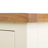 Farrow Cream XL Bedside Cabinet by Roseland Furniture - close up of wooden top