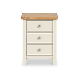 Farrow Cream XL Bedside Cabinet by Roseland Furniture - Front View