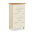 Farrow Cream XL 5 Drawer Tallboy Chest for bedroom