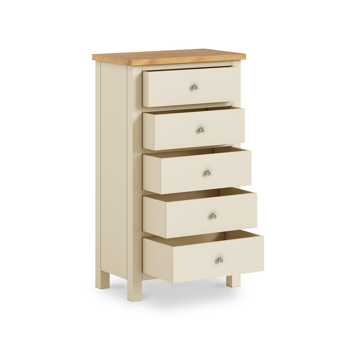 Farrow Cream XL 5 Drawer Tallboy Chest of drawers
