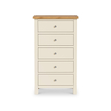Farrow Cream XL 5 Drawer Tallboy Chest