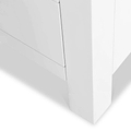 Farrow XL White 2 Over 3 Chest Of Drawers from Roseland Furniture - Close up of legs