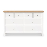 Farrow White XL 8 Drawer Large Chest 