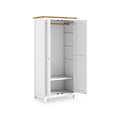 Farrow White Double Full Hanging Wardrobe from Roseland Furniture