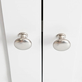 Farrow White Double Full Hanging Wardrobe from Roseland Furniture