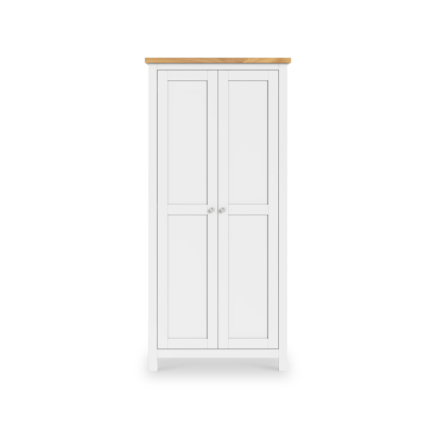 Farrow White Double Full Hanging Wardrobe from Roseland Furniture