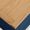 Farrow Navy XL Bedside Cabinet by Roseland Furniture - close up of wooden top