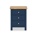 Farrow Navy XL Bedside Cabinet by Roseland Furniture - Front View