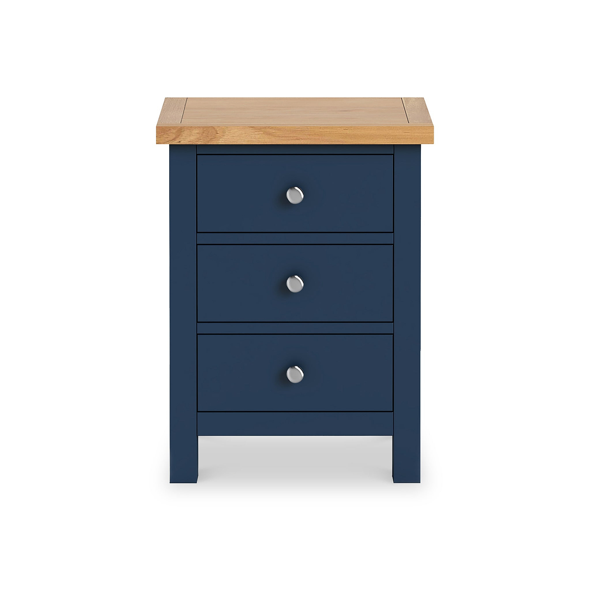 Farrow Navy XL Bedside Cabinet by Roseland Furniture - Front View