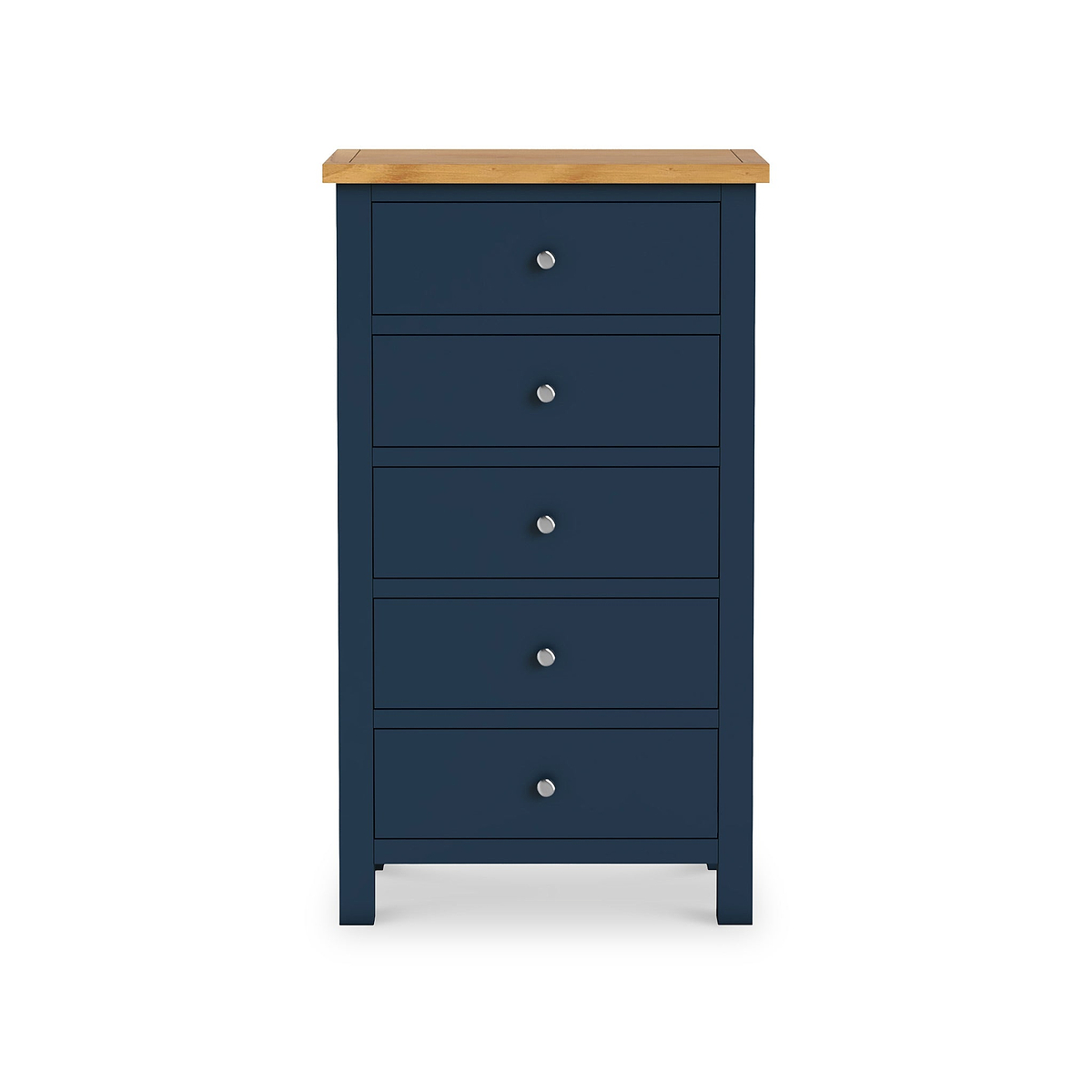 Farrow Navy Blue XL 5 Drawer Tallboy Chest