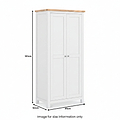 Farrow Navy Blue Double Full Hanging Wardrobe from Roseland Furniture