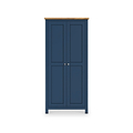 Farrow Navy Blue Double Full Hanging Wardrobe from Roseland Furniture