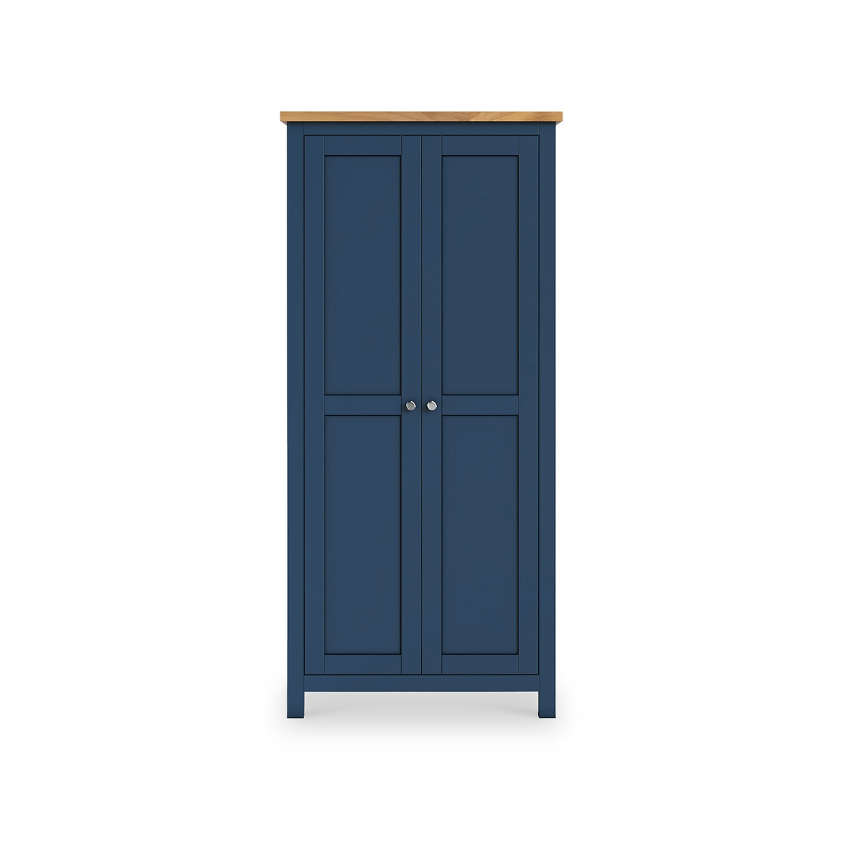 Farrow Navy Blue Double Full Hanging Wardrobe from Roseland Furniture