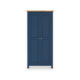Farrow Navy Blue Double Full Hanging Wardrobe from Roseland Furniture