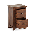 Duchy Acacia Slim Bedside in brown from Roseland Furniture
