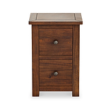 Duchy Acacia Slim Bedside in brown from Roseland Furniture
