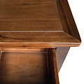 Duchy Acacia 3 Drawer Brown Bedside Table from Roseland Furniture