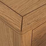 Duchy Waxed Oak 3 Drawer Bedside Table 