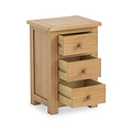 Duchy Oak 3 Drawer Nightstand
