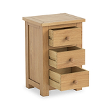 Duchy Oak 3 Drawer Nightstand