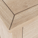 Duchy Washed Oak 3 Drawer Bedside Table