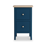 Penrose Narrow Bedside Table from Roseland Furniture