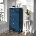 Penrose Tallboy Chest Navy from Roseland Furniture