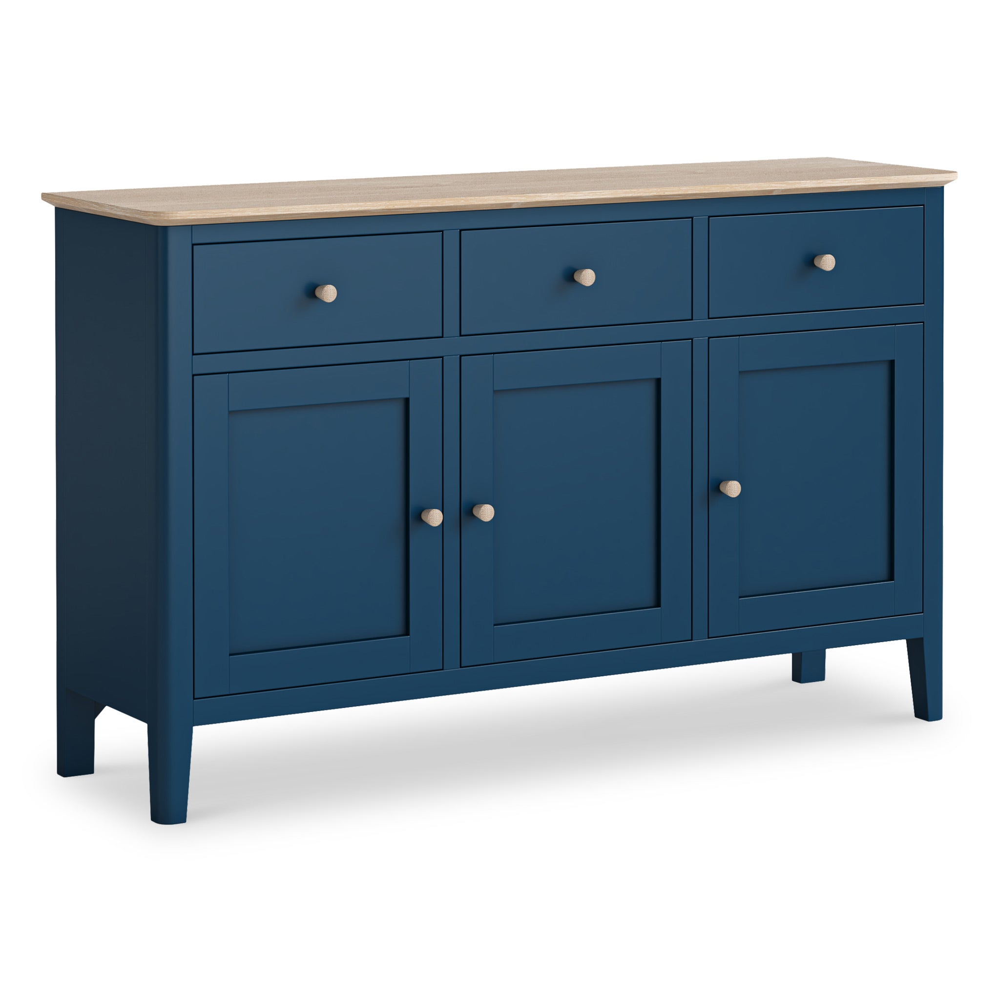 BEARDSLEY LIVETART トロミラフハオリ　インディゴブルー Penrose Large Sideboard Cabinet for Living Room | Navy / Coconut White