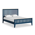 Penrose Navy Blue Double Slatted Bed from Roseland Furniture