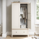 Penrose 2 Door 1 Drawer Wardrobe from Roseland Furniture