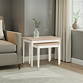 Penrose Coconut White Nest of 2 Tables from Roseland Furniture