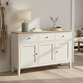 Penrose Coconut white Large Sideboard from Roseland Furniture