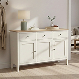 Penrose Coconut white Large Sideboard from Roseland Furniture