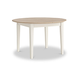 Penrose Coconut White  Extending Round Dining Table from Roseland Furniture