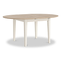 Penrose Coconut White  Extending Round Dining Table from Roseland Furniture