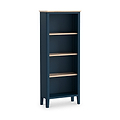 Penrose Navy Blue Slim Bookcase from Roseland Furniture