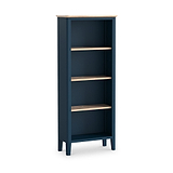 Penrose Navy Blue Slim Bookcase from Roseland Furniture
