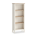Penrose Coconut White Slim Bookcase from Roseland Furniture