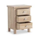 Farrow Oak 3 Drawer Nightstand