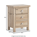 Farrow Oak Bedside Table