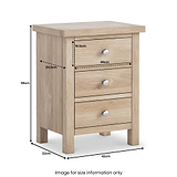Farrow Oak Bedside Table