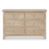 Farrow Oak 6 Drawer Chest for bedroom