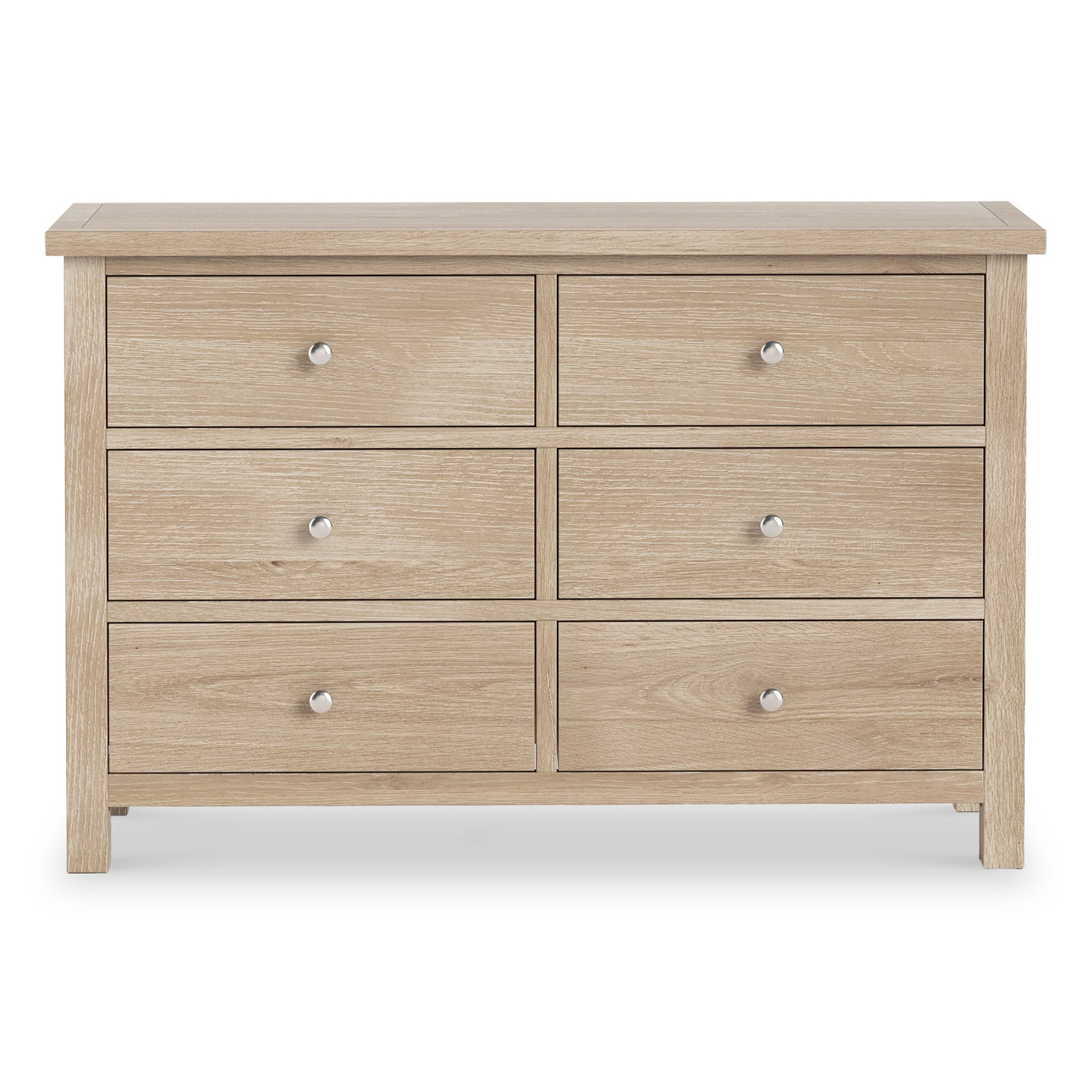 Farrow Oak 6 Drawer Chest for bedroom