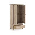 Farrow Oak 2 Door Closet  with Drawers