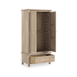Farrow Oak 2 Door Closet  with Drawers
