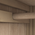 Farrow Oak Double Wardrobe with Storage