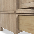 Farrow Oak Double Wardrobe with Drawers